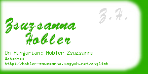 zsuzsanna hobler business card